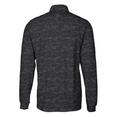 Carolina Panthers Cutter & Buck Traverse Camo Print Stretch DryTec Quarter-Zip Top