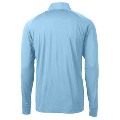 Carolina Panthers Cutter & Buck Adapt Eco Knit Stretch Recycled Raglan Quarter-Zip DryTec Top
