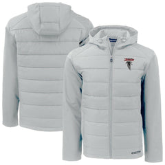 Atlanta Falcons Cutter & Buck Evoke Hybrid Eco Softshell Recycled Full-Zip Hoodie Jacket