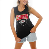 Kansas City Chiefs Gameday Couture Women's Baby You're A Star Racerback Scoop Neck Tapered Tank Top
