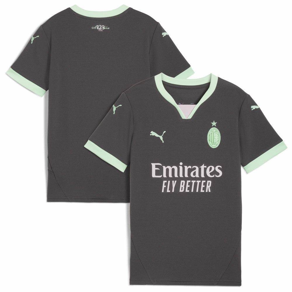 AC Milan Youth 2024/25 Third Replica Jersey Charcoal - Puma
