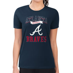 Atlanta Braves G-III 4Her by Carl Banks Women's Super-Slim Fit Lightweight Team Logo Graphic T-Shirt | MLB Online