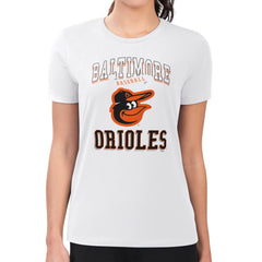 Baltimore Orioles G-III 4Her by Carl Banks Women's Super-Slim Fit Lightweight Team Logo Graphic T-Shirt | MLB Discount