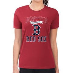 Boston Red Sox G-III 4Her by Carl Banks Women's Super-Slim Fit Lightweight Team Logo Graphic T-Shirt | MLB New