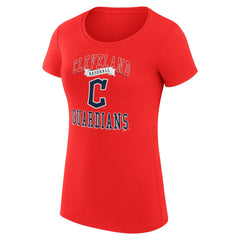 Cleveland Guardians G-III 4Her by Carl Banks Women's Super-Slim Fit Lightweight Team Logo Graphic T-Shirt | MLB Online