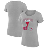 Philadelphia Phillies G-III 4Her by Carl Banks Women's Super-Slim Fit Lightweight Team Logo Graphic T-Shirt | MLB Shop