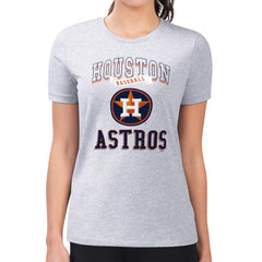 Houston Astros G-III 4Her by Carl Banks Women's Super-Slim Fit Lightweight Team Logo Graphic T-Shirt | MLB On Sale