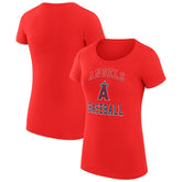 Los Angeles Angels G-III 4Her by Carl Banks Women's Super-Slim Fit Lightweight Team Logo Graphic T-Shirt | MLB Near me