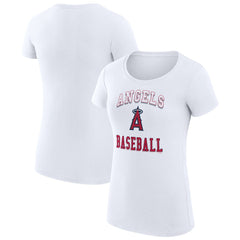 Los Angeles Angels G-III 4Her by Carl Banks Women's Super-Slim Fit Lightweight Team Logo Graphic T-Shirt | MLB US