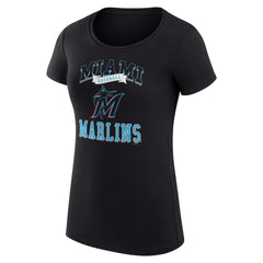 Miami Marlins G-III 4Her by Carl Banks Women's Super-Slim Fit Lightweight Team Logo Graphic T-Shirt | MLB Near me