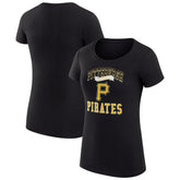 Pittsburgh Pirates G-III 4Her by Carl Banks Women's Super-Slim Fit Lightweight Team Logo Graphic T-Shirt | MLB Discount