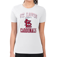 St. Louis Cardinals G-III 4Her by Carl Banks Women's Super-Slim Fit Lightweight Team Logo Graphic T-Shirt | MLB On Sale