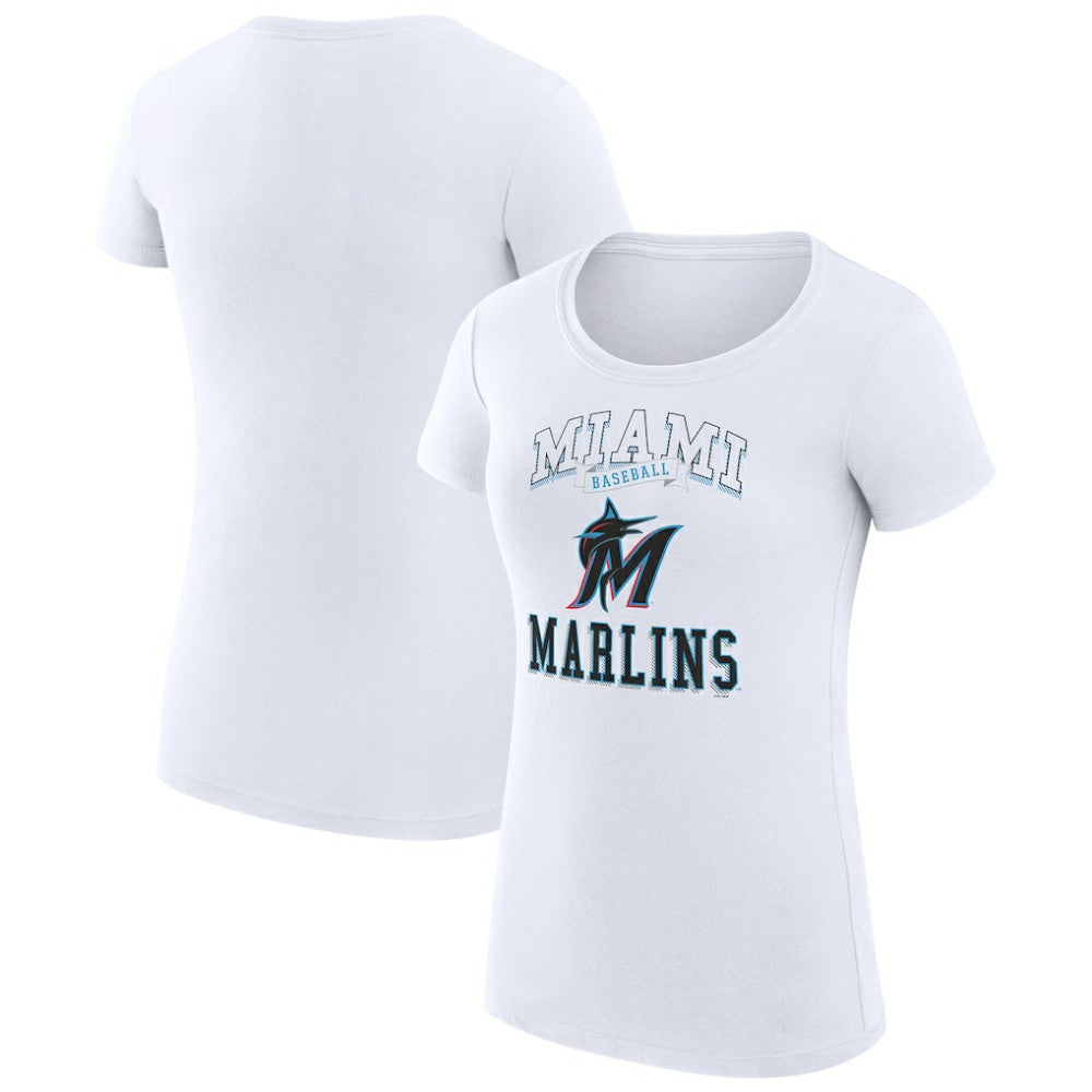 Miami Marlins G-III 4Her by Carl Banks Women's Super-Slim Fit Lightweight Team Logo Graphic T-Shirt | MLB US