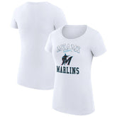 Miami Marlins G-III 4Her by Carl Banks Women's Super-Slim Fit Lightweight Team Logo Graphic T-Shirt | MLB US