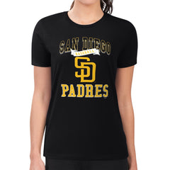 San Diego Padres G-III 4Her by Carl Banks Women's Super-Slim Fit Lightweight Team Logo Graphic T-Shirt | MLB US