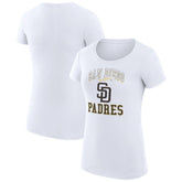 San Diego Padres G-III 4Her by Carl Banks Women's Super-Slim Fit Lightweight Team Logo Graphic T-Shirt | MLB Discount