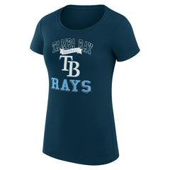 Tampa Bay Rays G-III 4Her by Carl Banks Women's Super-Slim Fit Lightweight Team Logo Graphic T-Shirt | MLB Discount