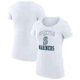 Seattle Mariners G-III 4Her by Carl Banks Women's Super-Slim Fit Lightweight Team Logo Graphic T-Shirt | MLB Sale