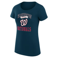 Washington Nationals G-III 4Her by Carl Banks Women's Super-Slim Fit Lightweight Team Logo Graphic T-Shirt | MLB Discount