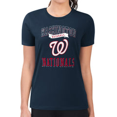 Washington Nationals G-III 4Her by Carl Banks Women's Super-Slim Fit Lightweight Team Logo Graphic T-Shirt | MLB Discount