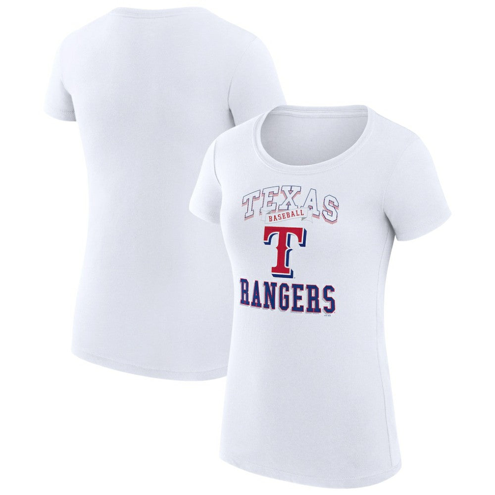 Texas Rangers G-III 4Her by Carl Banks Women's Super-Slim Fit Lightweight Team Logo Graphic T-Shirt | MLB Discount