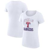 Texas Rangers G-III 4Her by Carl Banks Women's Super-Slim Fit Lightweight Team Logo Graphic T-Shirt | MLB Discount