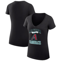 Arizona Diamondbacks G-III 4Her by Carl Banks Women's Super-Slim Fit Lightweight Team Logo Graphic V-Neck T-Shirt | MLB Near me