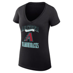 Arizona Diamondbacks G-III 4Her by Carl Banks Women's Super-Slim Fit Lightweight Team Logo Graphic V-Neck T-Shirt | MLB Near me
