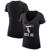 Chicago White Sox G-III 4Her by Carl Banks Women's Super-Slim Fit Lightweight Team Logo Graphic V-Neck T-Shirt | MLB Outlet