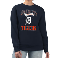 Detroit Tigers G-III 4Her by Carl Banks Women's Team Logo Graphic Tri-Blend Fleece Pullover Sweatshirt | MLB On Sale