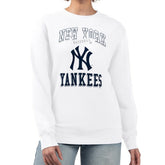 New York Yankees G-III 4Her by Carl Banks Women's Team Logo Graphic Tri-Blend Fleece Pullover Sweatshirt | MLB Shop