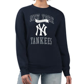 New York Yankees G-III 4Her by Carl Banks Women's Team Logo Graphic Tri-Blend Fleece Pullover Sweatshirt | MLB Online