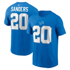 Detroit Lions Nike Barry Sanders Retired Player Name & Number T-Shirt