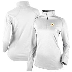 San Diego Padres Columbia Women's Cooperstown Collection Shotgun 2.0 Omni-Wick Quarter-Zip Top - White | MLB US