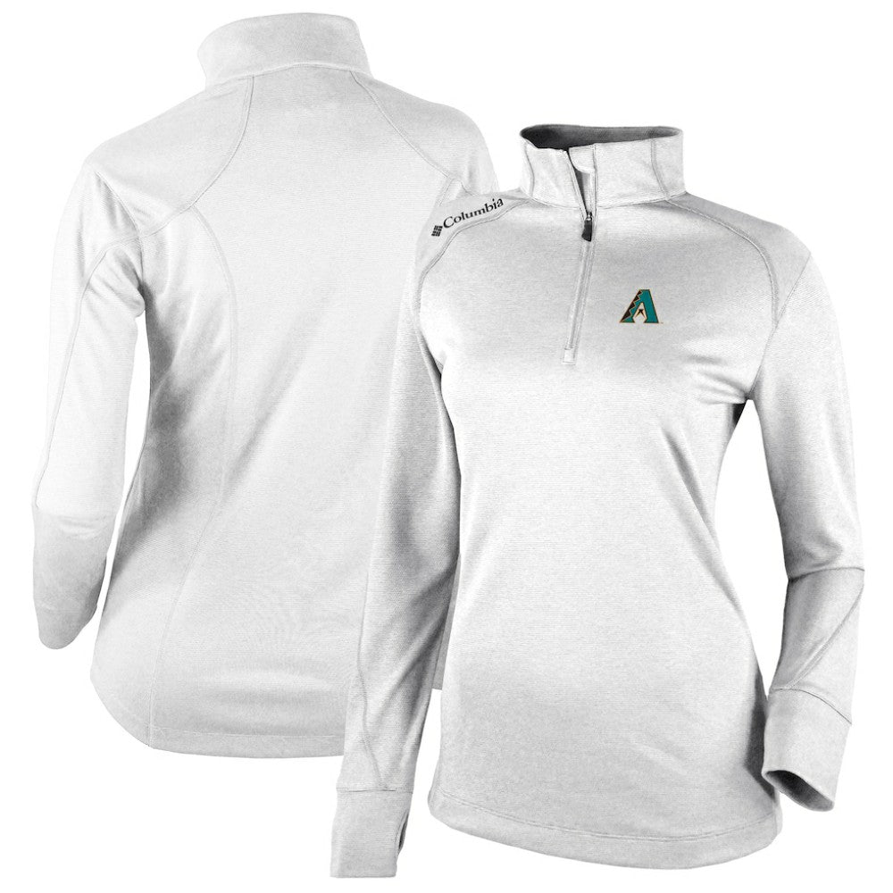 Arizona Diamondbacks Columbia Women's Cooperstown Collection Shotgun 2.0 Omni-Wick Quarter-Zip Top - White | MLB Near me