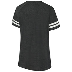 Cleveland Browns Fanatics Women's Plus Size Logo Striped Raglan Notch Neck T-Shirt