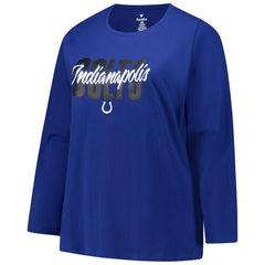 Indianapolis Colts Fanatics Women's Long Sleeve Scoop Neck T-Shirt