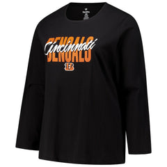Cincinnati Bengals Fanatics Women's Long Sleeve Scoop Neck T-Shirt