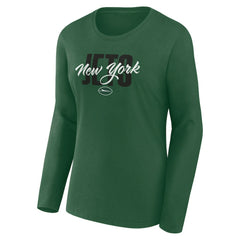 New York Jets Fanatics Women's Long Sleeve Scoop Neck T-Shirt