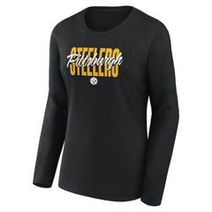 Pittsburgh Steelers Fanatics Women's Long Sleeve Scoop Neck T-Shirt
