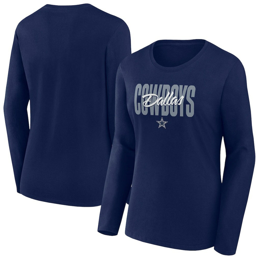 Dallas Cowboys Fanatics Women's Long Sleeve Scoop Neck T-Shirt