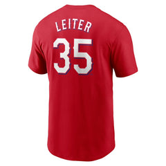 Jack Leiter Texas Rangers Nike Fuse Name & Number T-Shirt | MLB Sale