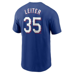 Jack Leiter Texas Rangers Nike Fuse Name & Number T-Shirt | MLB For sale