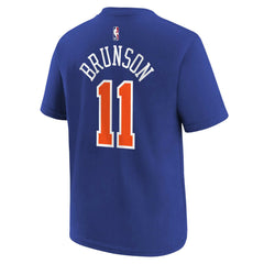 Jalen Brunson New York Knicks Youth Icon Name & Number T-Shirt For Sale