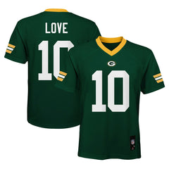 Green Bay Packers Jordan Love Youth Replica Player Jersey