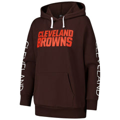 Cleveland Browns G-III 4Her by Carl Banks Women's Extra Inning Pullover Hoodie
