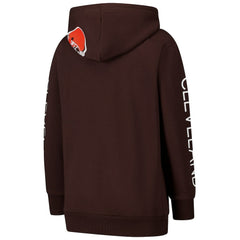 Cleveland Browns G-III 4Her by Carl Banks Women's Extra Inning Pullover Hoodie