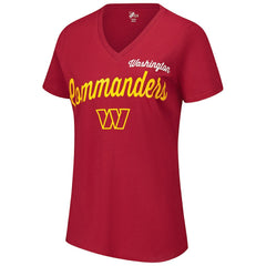 Washington Commanders G-III 4Her by Carl Banks Women's Post Season V-Neck T-Shirt