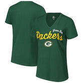 Green Bay Packers G-III 4Her by Carl Banks Women's Post Season V-Neck T-Shirt