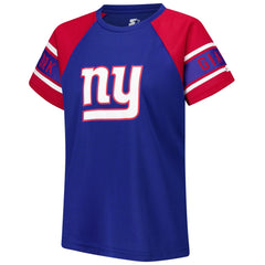 New York Giants Starter Women's 1st Rounder Color Block Raglan Top